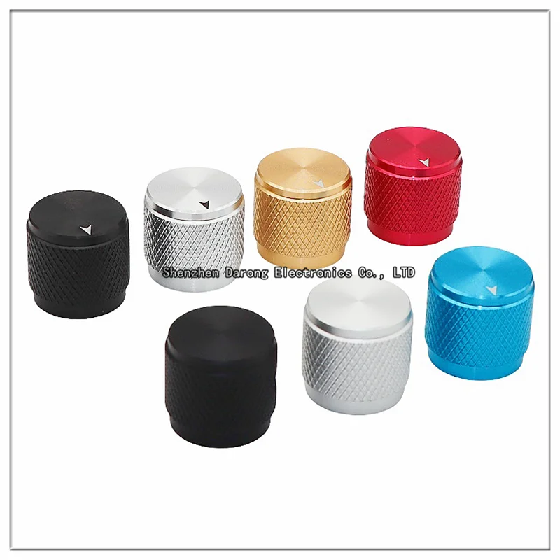 17×16MM aluminum solid core knob cap Potentiometer adjustment cap encoder switch cap Electronic instrument equipment knob cap