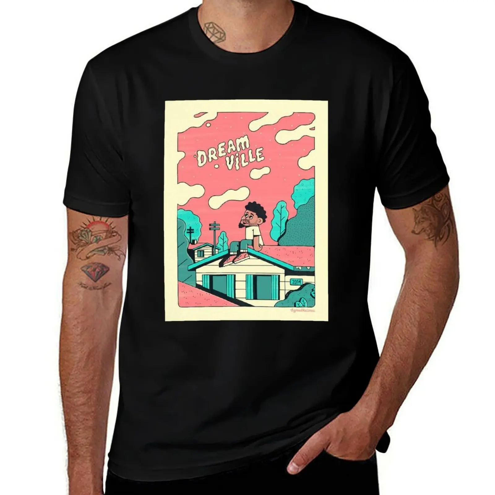 J Cole Dreamville T-Shirt Casual Daily Outfit T-Shirt