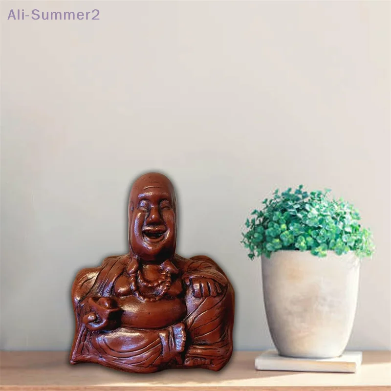 Middle Finger Laughing Buddha Statue Resin Ornament Buddha Flip Statue Unexpected Backside Funny Joke Prank Gag Gifts