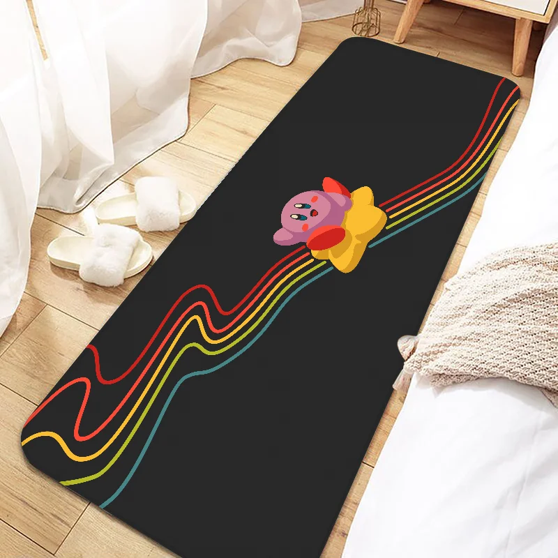 Cartoon Cute Kirbys Door Mat Entrance Non-slip Doormat Washable Kitchen Carpet Living Room Hallway Rugs Bathroom Bath Door Mats