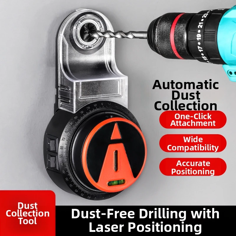 

Беспыльный пылесборник для дрели, автоматический вакуумный пылесборник для стеновых дрелей, большой объем, длительное время работы от аккумулятора, для сбора пыли при сверлении