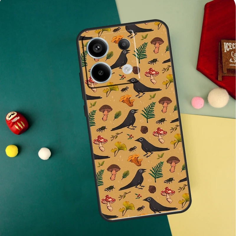 Mushroom Forest Case For Xiaomi Redmi Note 13 11 8 9 10 12 Pro 12S 11S 10S 9S Redmi 13C 9C 10C 12C Cover