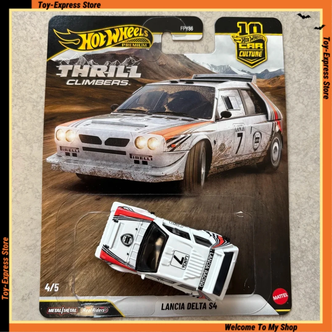 

Hot Wheels Premium New Lancia Delta S4 Collectible 1:64 Diecast Car Model Car Culture Thrill Climbers Alloy Vehicle Toy Gift