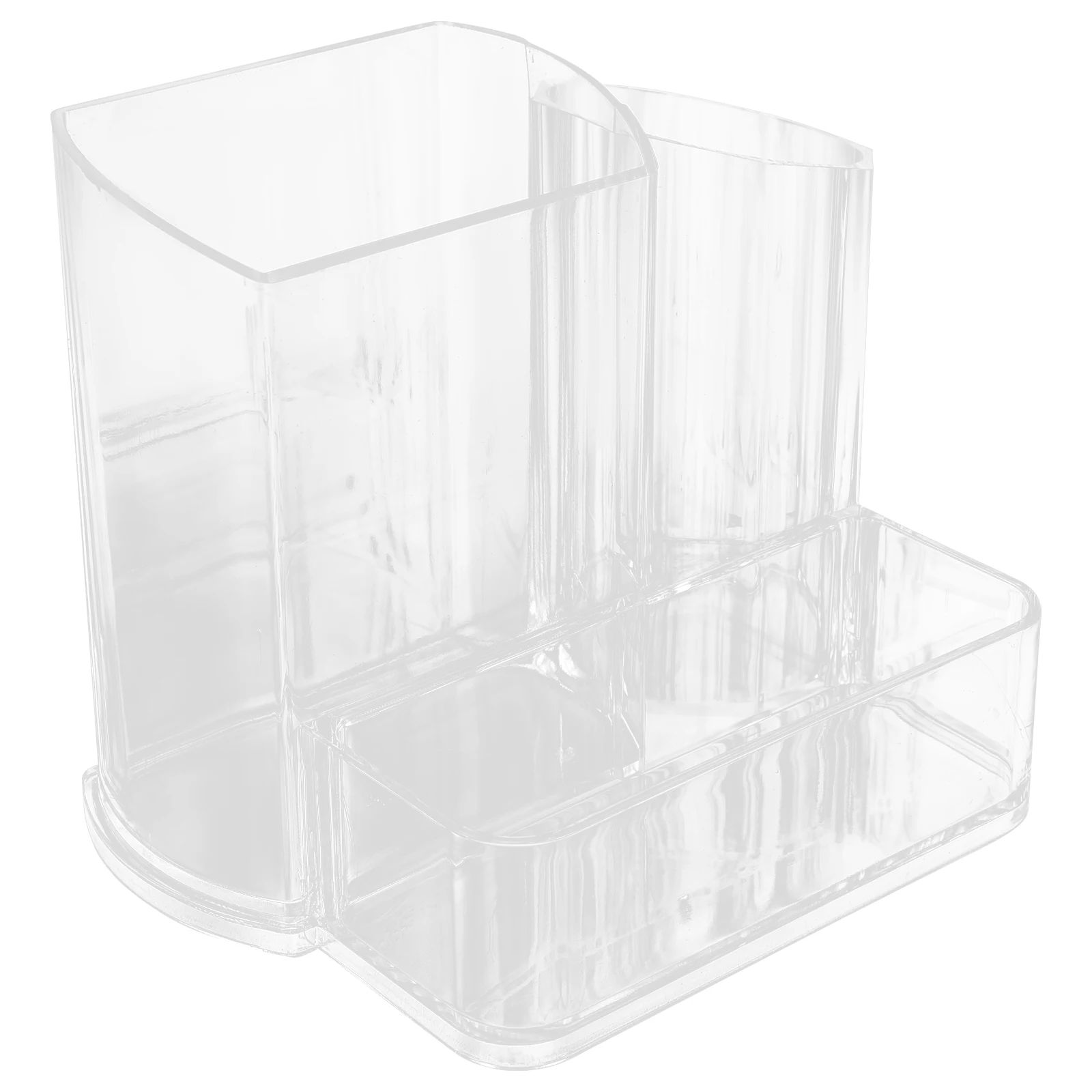 

Acrylic Nail Tool Storage Box Double Layer Cotton Brush Holder Desktop Makeup Organizer Case For Home Office