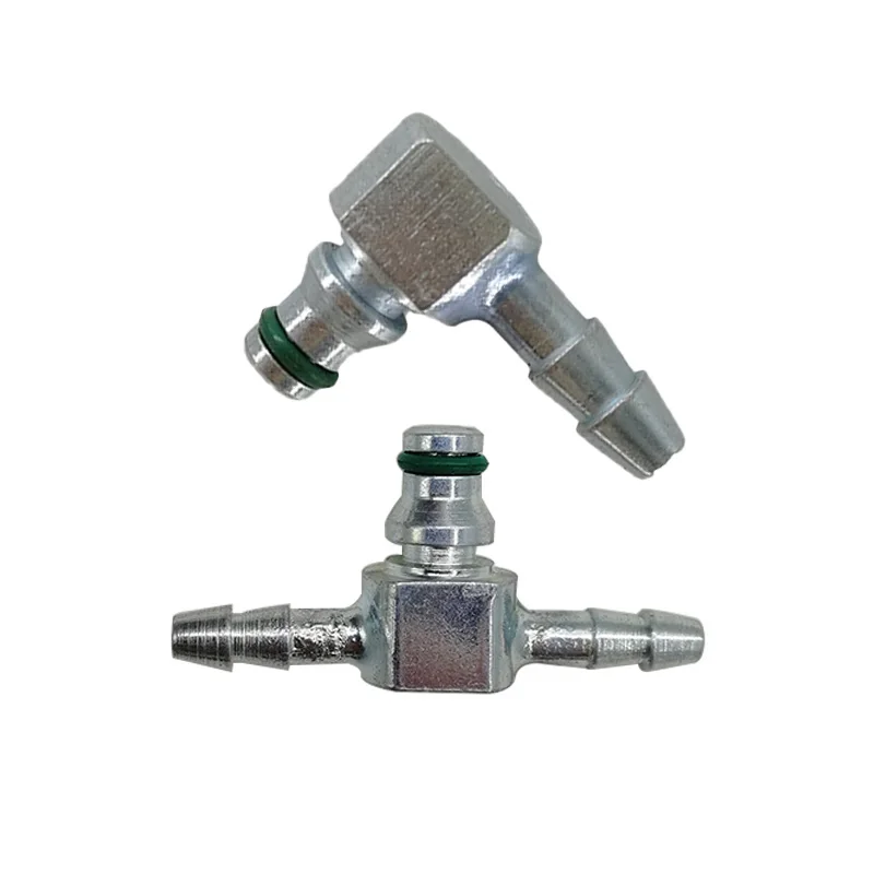 T Type Rail Injector Return Oil Backflow Pipe Connector Metal Tee connector for Bosch  Injector connector metal fittings   2pcs
