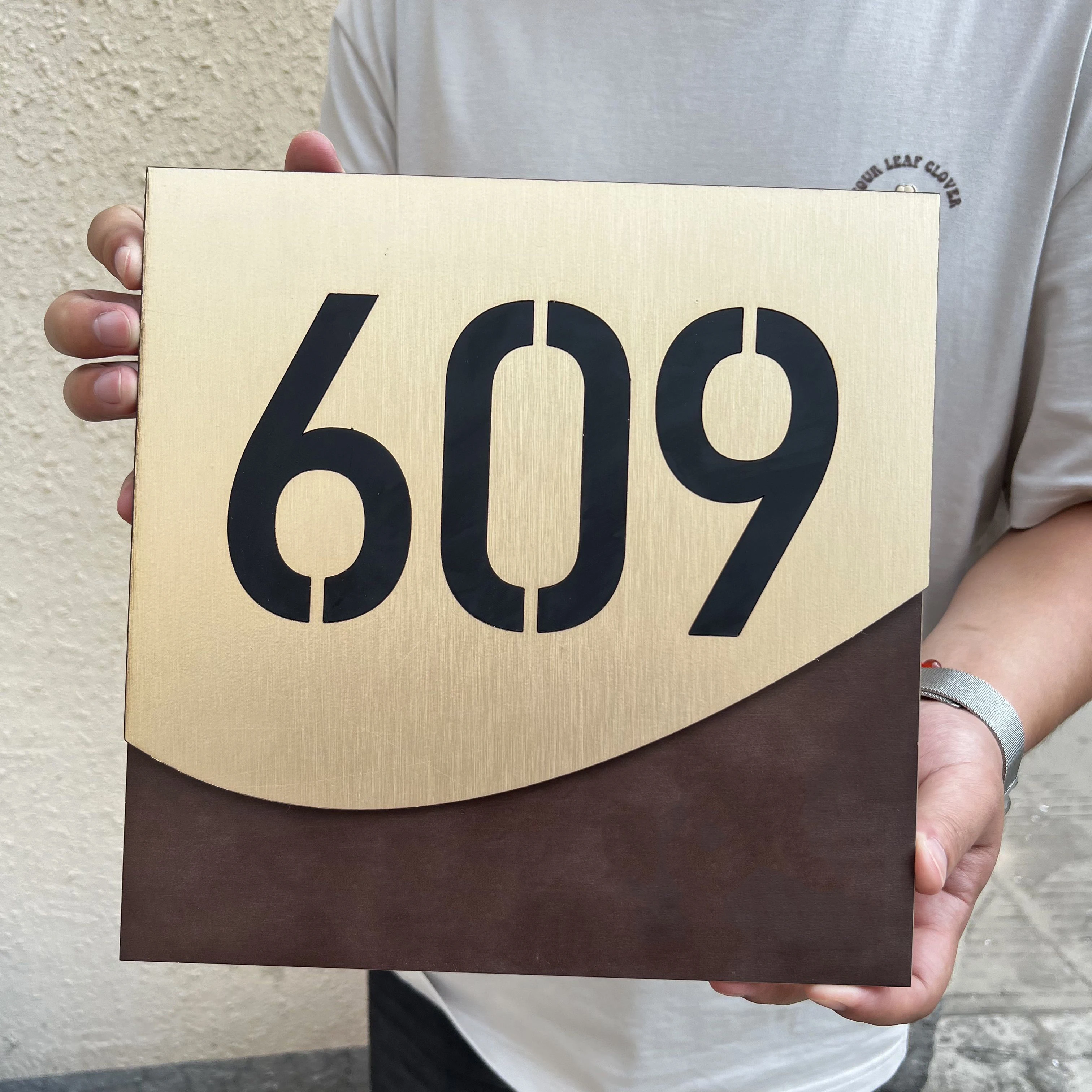 

Personalized House Number Sign 3D Laser Cut Wooden House Number Outdoor Custom Address Sign Apartment Letter Sign House Decor