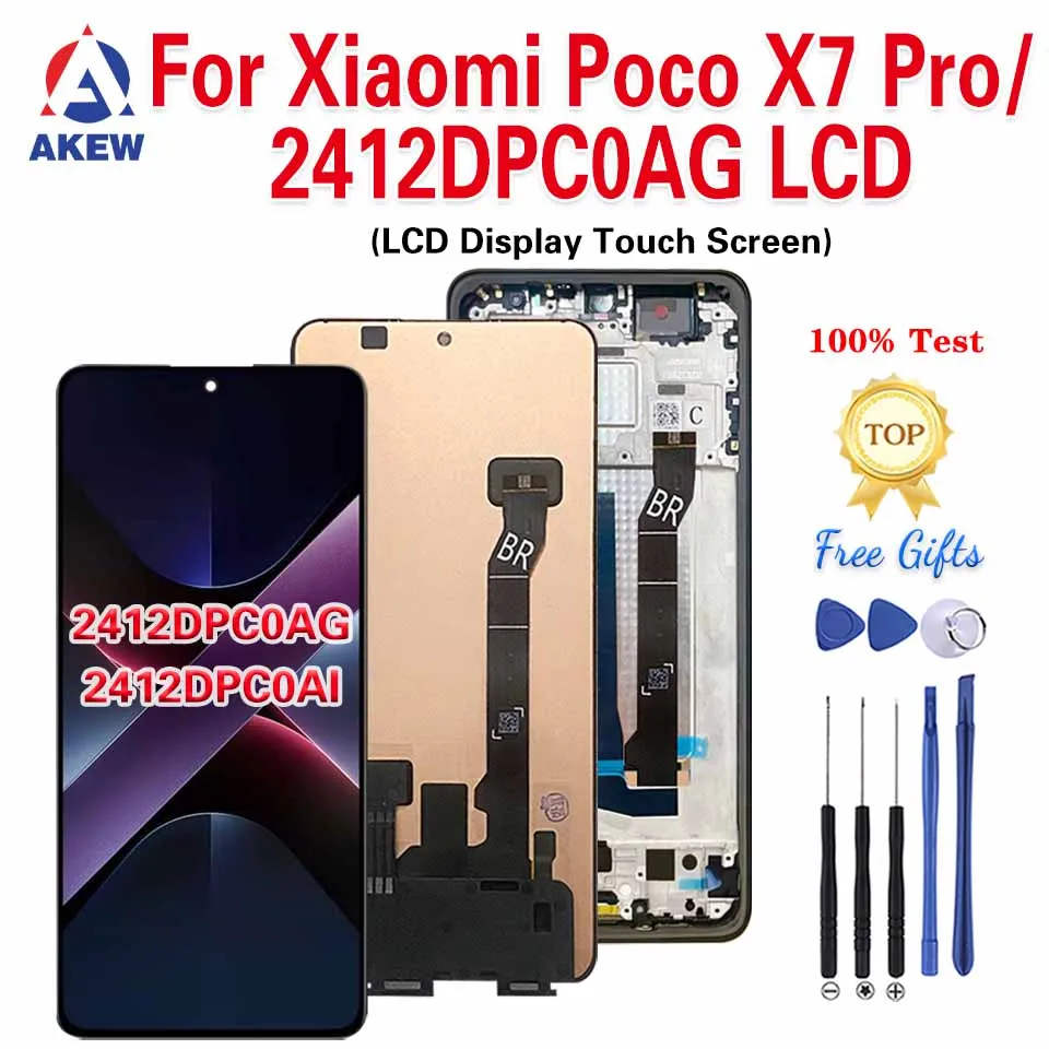 akew-amoled-xiaomi-poco-x7-pro-lcd-ディスプレイ-x7pro-タッチスクリーンデジタイザーアセンブリの交換用-pocox7-pro-2412dpc0ag-ディスプレイ