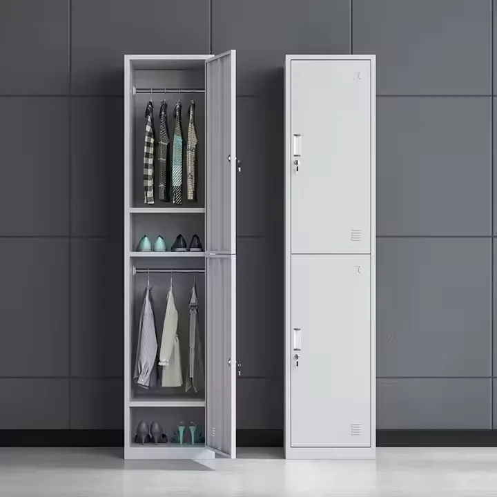 Modern Tekli Gardırop Dolabı, Askılıklı Raflar ve Kapılar ile Yatak Odası Kıyafet Düzenlemesi için, Satışları Teşvik Ediyor