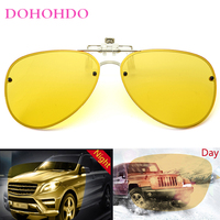 Vintage Polarized Driving Lenses Clip On Sunglass Women Brand Designer Night Vision Anti-Glare Cycling Glasses Men UV400 Lentes