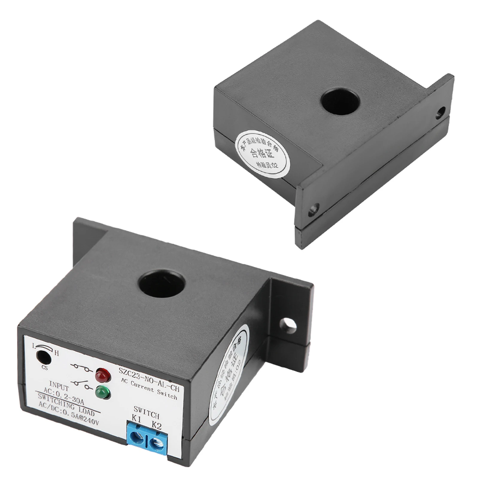 Wechselstromerkennung SZC23 – Kein AL-CH, normalerweise offene Stromerfassung, einstellbarer Wechselstrom 0,2–30 A, SZC23 – kein AL-CH