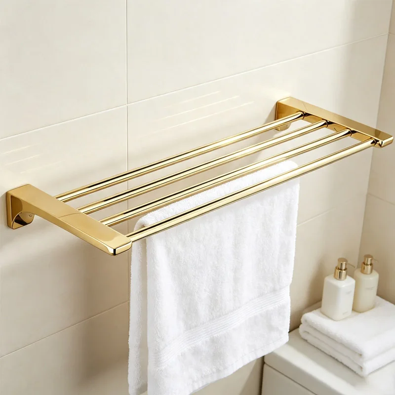 wall-mount-gold-towel-rack-stainless-steel-bathroom-shelf-holder-luxury-storage-organizer