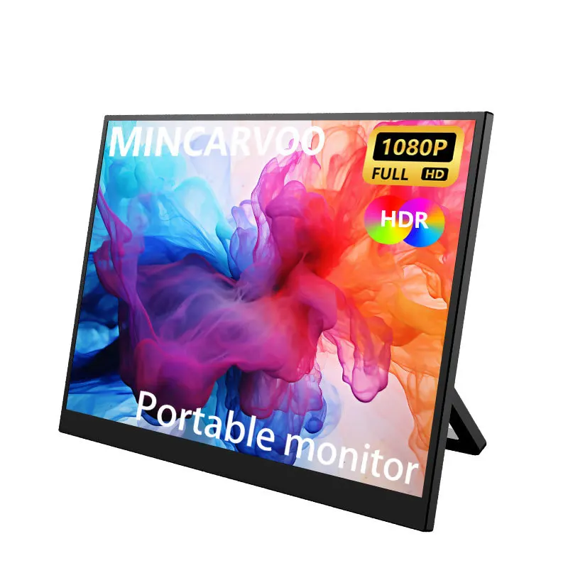 14inch 60Hz Portable Monitor 1920*1080 16:9 Low Blue Light For XBox PS4/5 Switch Cell Phone PC Loptop HDMI Type c Extension
