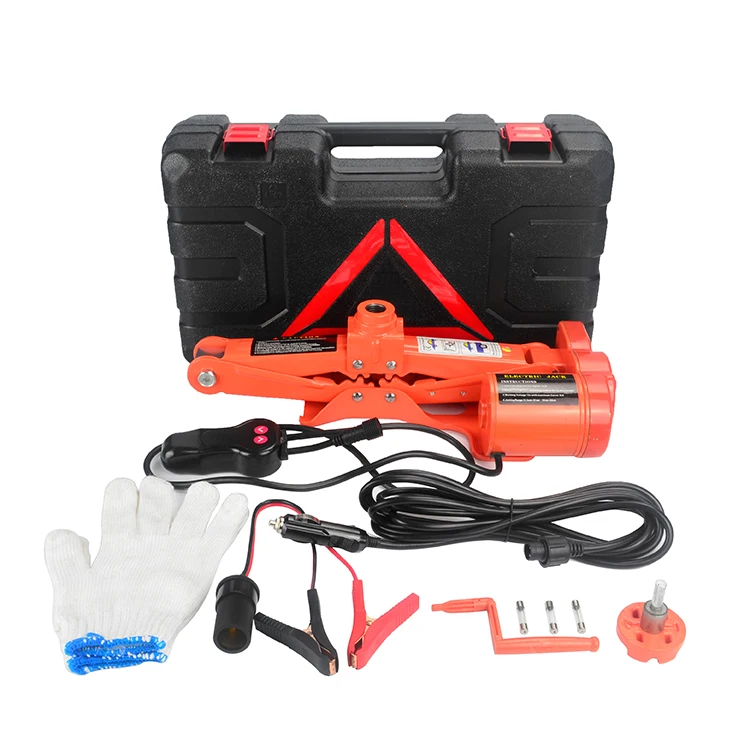 Portable 12V 3Ton Electric Jack Auto Lift Scissor Jack Lifting Machinisms Lift Jack Muti Function