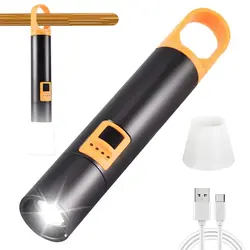 Lampe de camping LED portable, lampe de poche, 90000 lumens élevés, zoomable, déterminer les lampes flash, lampe de travail