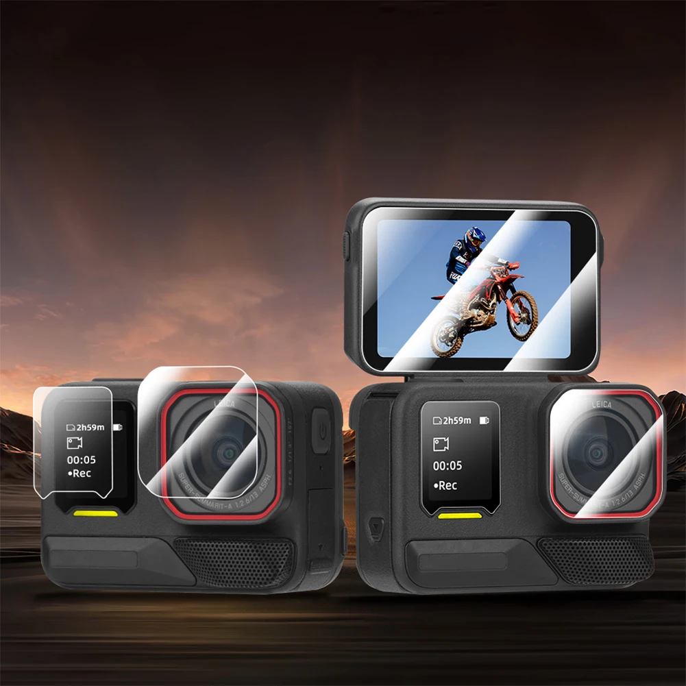 Tempered Glass Lens Screen Protector Screen Protector Camera Lens Protector for Insta360 Ace Pro 2 Protection Accessories Set