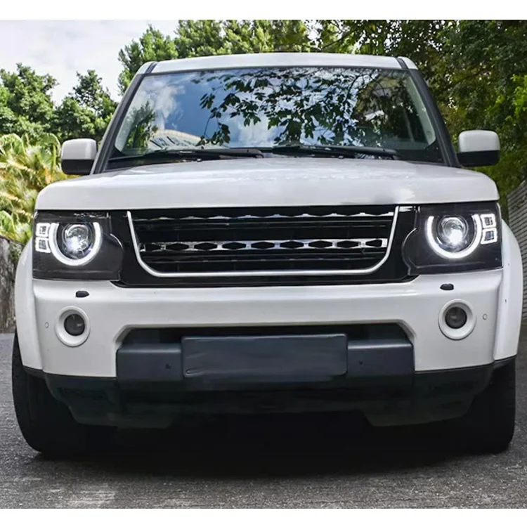 Factory Sales Car Head Lamp High Brightness Beam Angel LED Headlights for Land Rover Discovery 4 2010-2017
