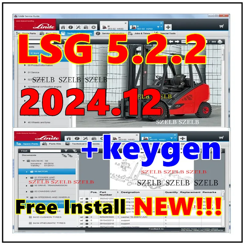 

Newest Linde Service Guide LSG 5.2.2 U0290 [12.2024] / U0213 [10.2021] LSG Manual + unlocked Keygen+Expire Patch Free Install