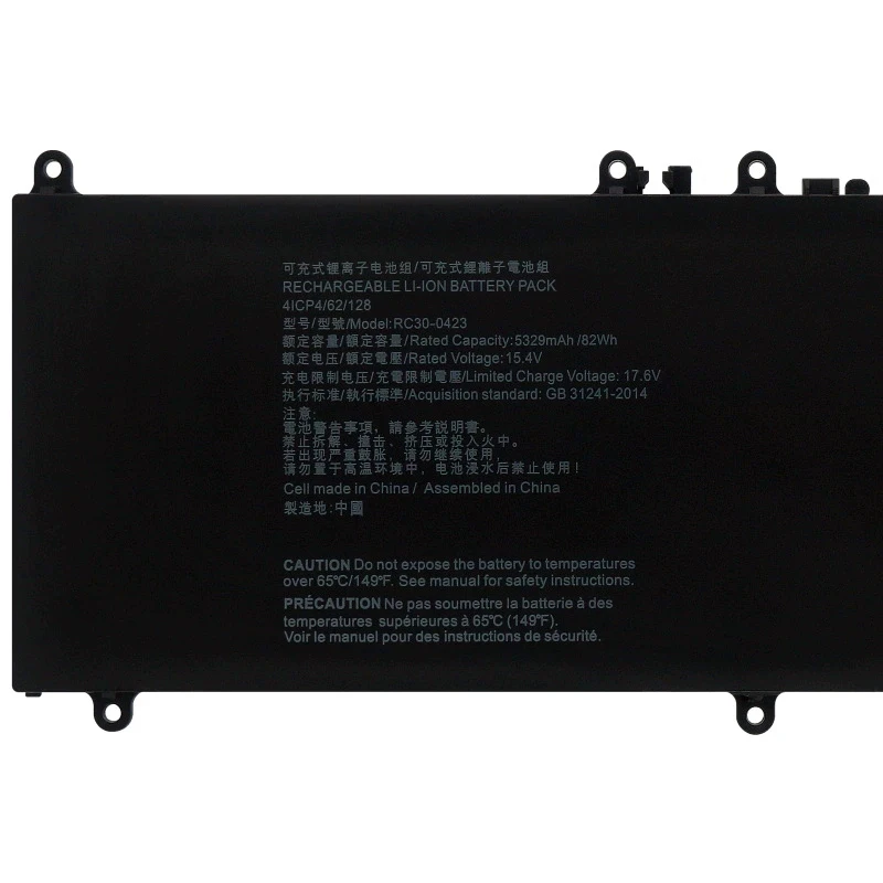

Laptop Battery RZ09-0423 RC30-0423 For Blade 17 Series 2022 2025 15.4V/5329mAh/82WH