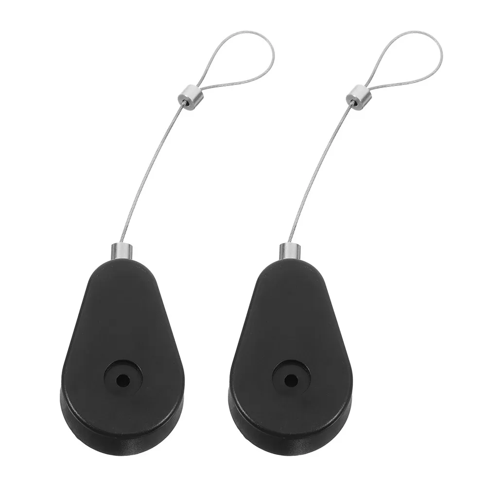 

2Pcs Automatic Retractable Anti Theft Cable Cases Telescopic Steel Wire Holder for Electronics Security Anti Loss Cable Lock
