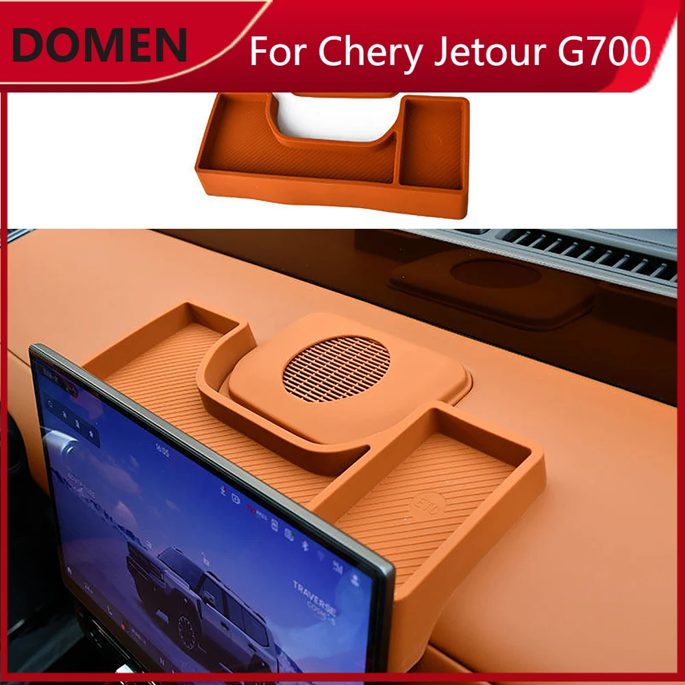 

Silicone Storage Box Behind The Central Control Dashboard Screen For Chery Jetour G700 2025 2026 Interior Modified Accessories