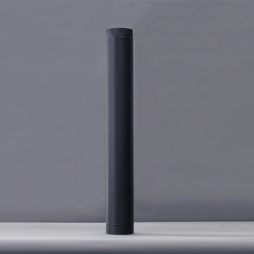 Chimney Pipe Balck Flue Pipe Heat Resistant Stainless Steel Material Secure Connection For Wood Burning Fireplace
