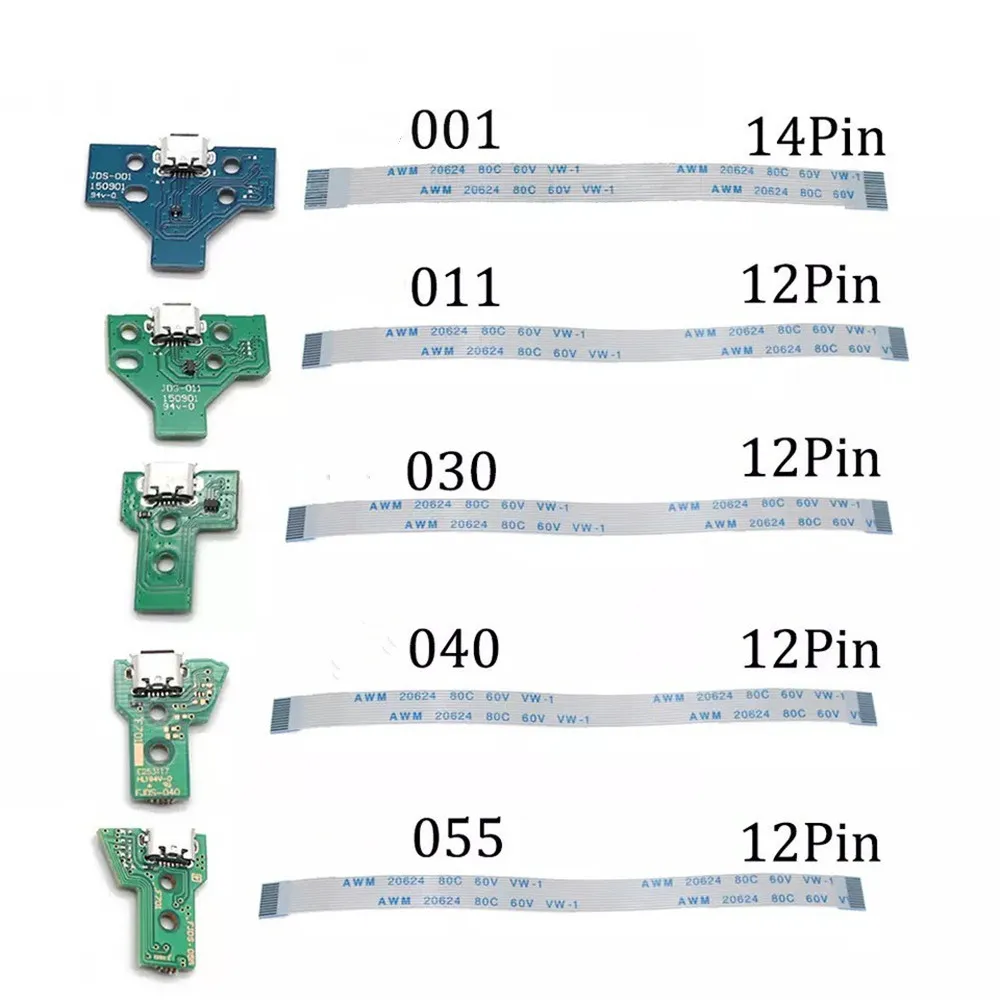 300pcs for Ps4 Controller Micro Usb Charging Socket Board Jds-001 011 030 040 055 Pcb