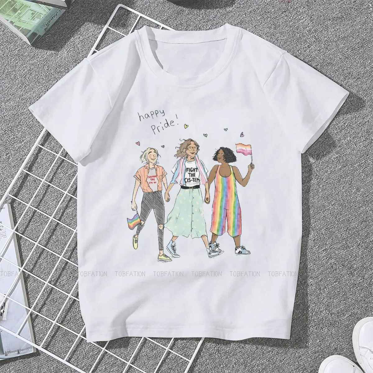 Alice Osman Female Shirts Heartstopper Sweet TV Series Oversized Vintage Women Clothing Harajuku Casual Feminine Blusas