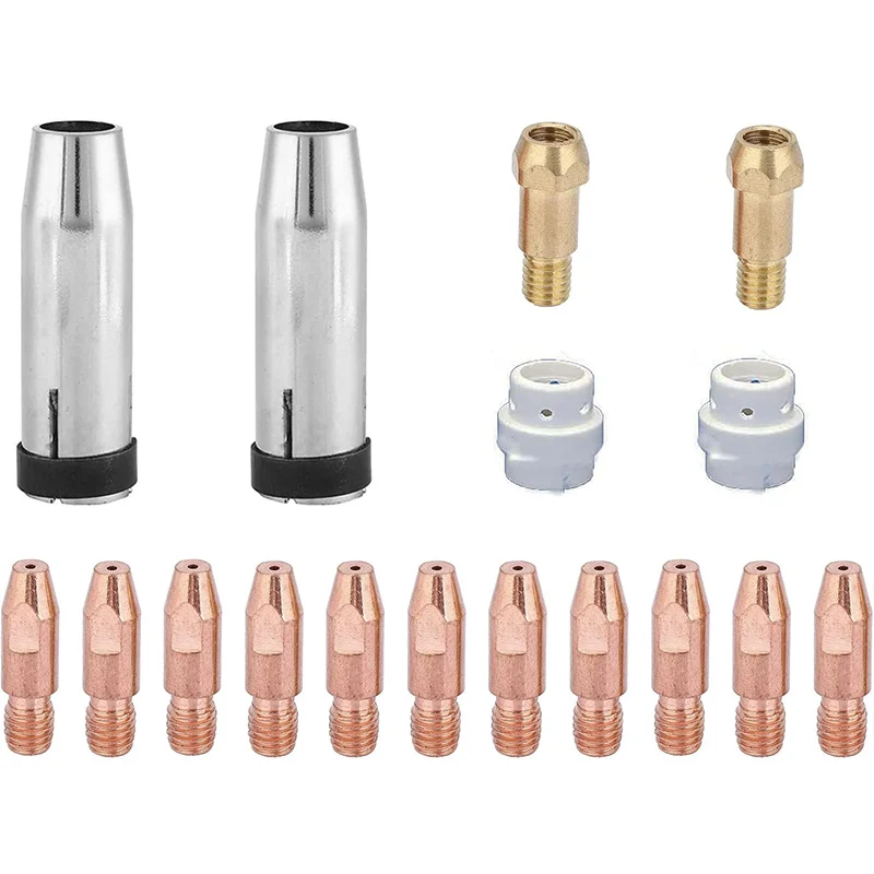 

Контактная головка, сопло, диффузор, комплект кронштейнов для наконечника, подходящий для сварщика Eastwood Elite MP250i и Eastwood Mig 250 21180 МБ (16 шт.