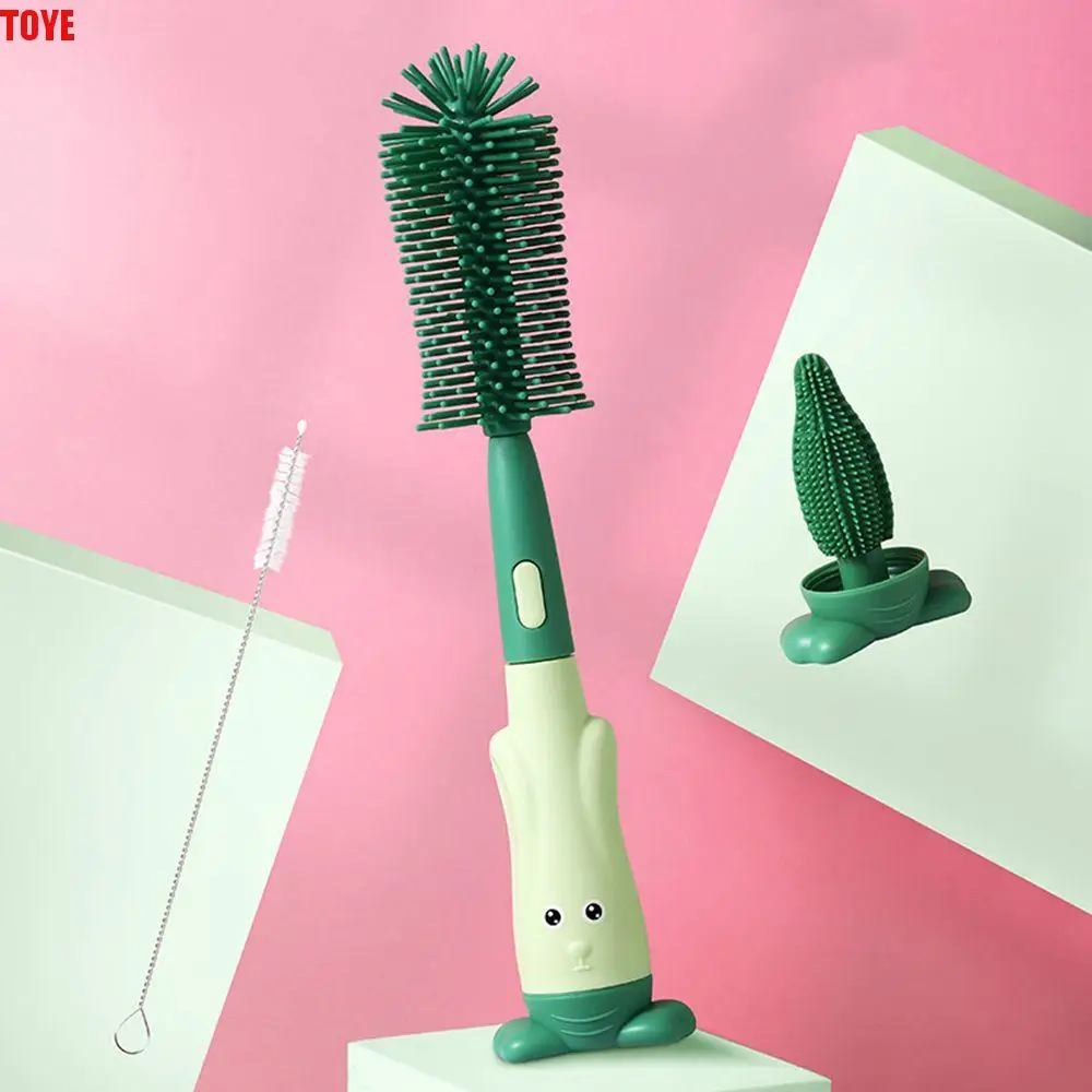 

Bottle Cleaner Soft Head 360 Degree Rotation Water Bottle Cleaner Bottle Cleaning Brush Baby Bottle Brush Set Cup Cleaning Tool