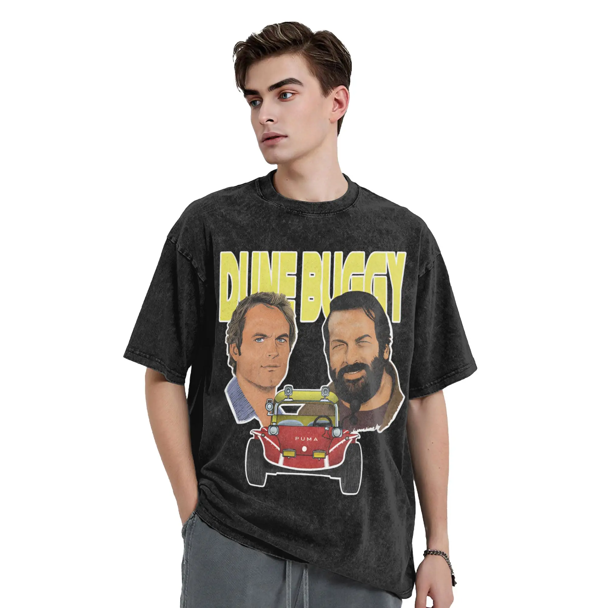 برعم سبنسر الموز جو تي شيرت الهيب هوب غسلها القطن المعتاد تي شيرت 90s فيلم الجدة للرجال النساء بلايز الشارع الشهير الصيف تيز #2