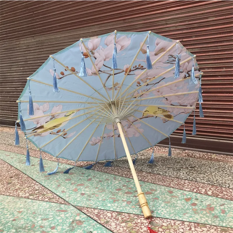 Tassel Umbrella Performance  Ancient Hanfu Photography Props Dance Craft Umbrella Decoration for Women Paraguas  Umbrella Clear