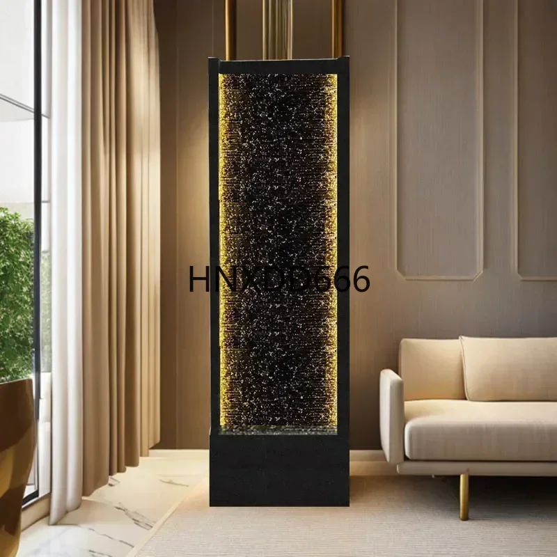 About water wall fountain ornament floor-to-ceiling living room landscape water curtain wall screen decoration
