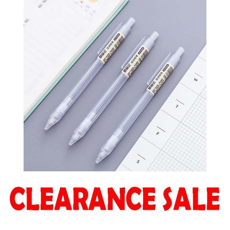 

Automatic Pencil Mechanical Pencil Children 's Gift Material Supplies Transparent Lovely Kawaii Plastic 0.5mm 2B Clearance