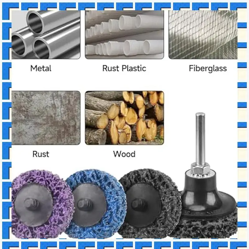 

ABNG 31PCS 2In Quick Change Easy Strip Discs For Drills,Strip Wheel With 1/4In Grinding Discs,Die Grinder Attachments