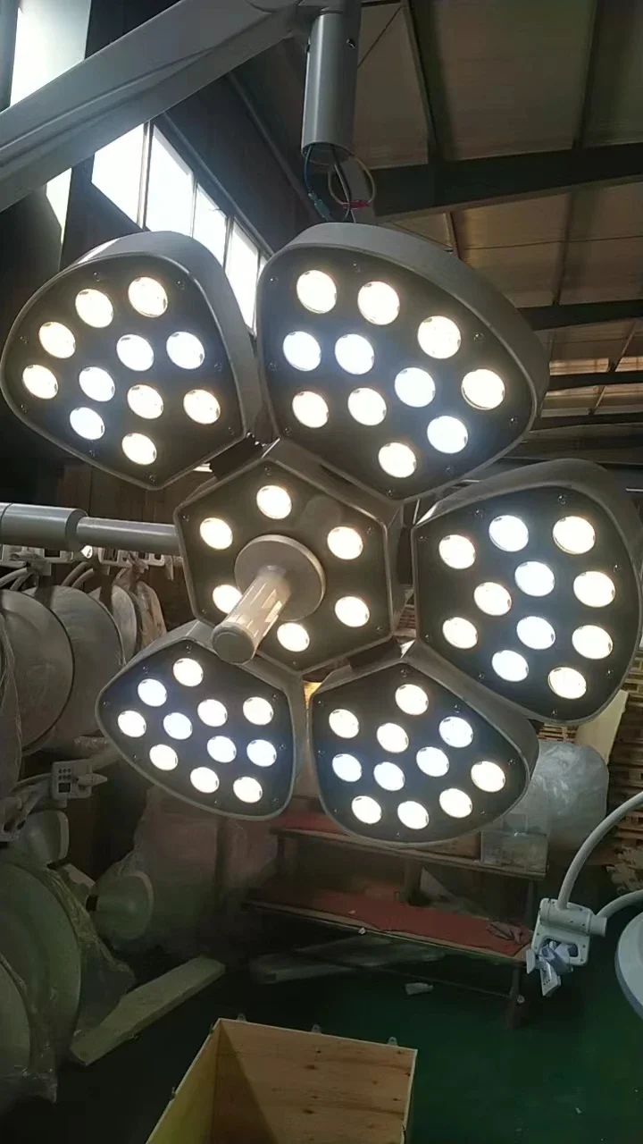 Vertical LED flower shadowless operating light surgical 5 paetals LED operating light Operating Theatre Led lamp
