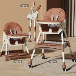 Silla alta de bebé para bebés y niños, silla alta multifuncional portátil para el hogar