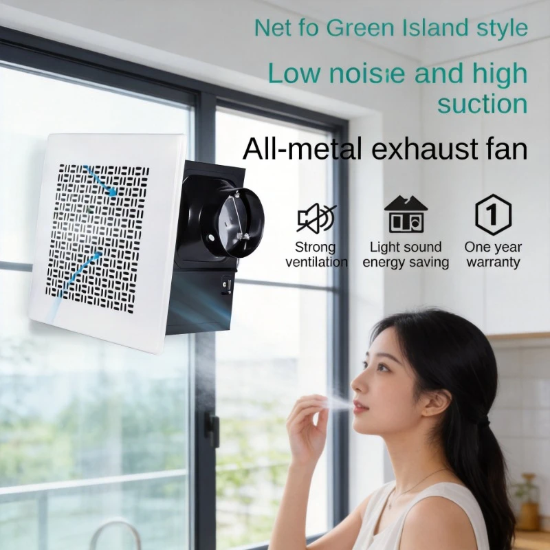 

Ceiling Mounted Ducted Exhaust Fan Commercial High Air Volume Metal Ventilation Fan for Hotel Internet Cafe