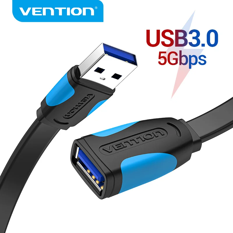 Vention USB to USB Cable USB 3.0 2.0 Male to Female Extension Cable USB 3.0 Data Cord for Smart TV PC SSD USB 2.0 Cable Extender