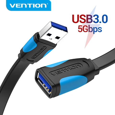 Кабель-удлинитель Vention USB 3.0/2.0, 1.5 м, высокая скорость передачи данных — изображение продукта