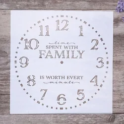 15 cm DIY Craft Layering Clock Stencils For Walls Painting Scrapbooking Stamping Stamps Album Decorative Embossing Paper Cards