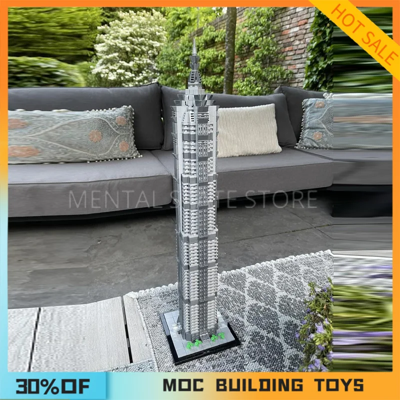 Novo 1611 pçs personalizado moc jin mao torre blocos de construção tecnologia tijolos diy montagem criativa educação brinquedos presentes do feriado