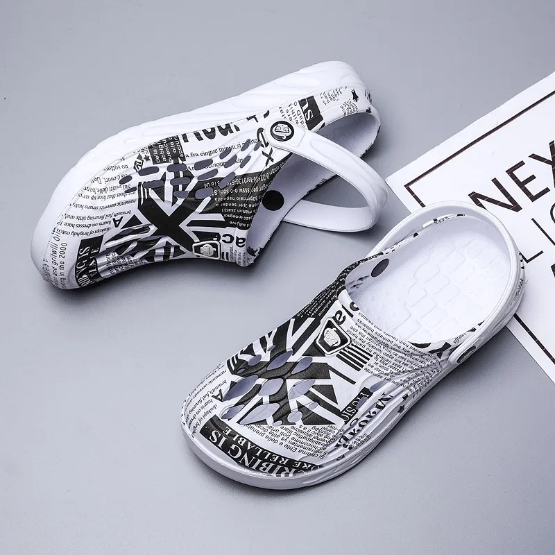 New Whosale New Breathable Hollow Hole Shoes Outdoor Casual Slippers Men's Casual Sandals