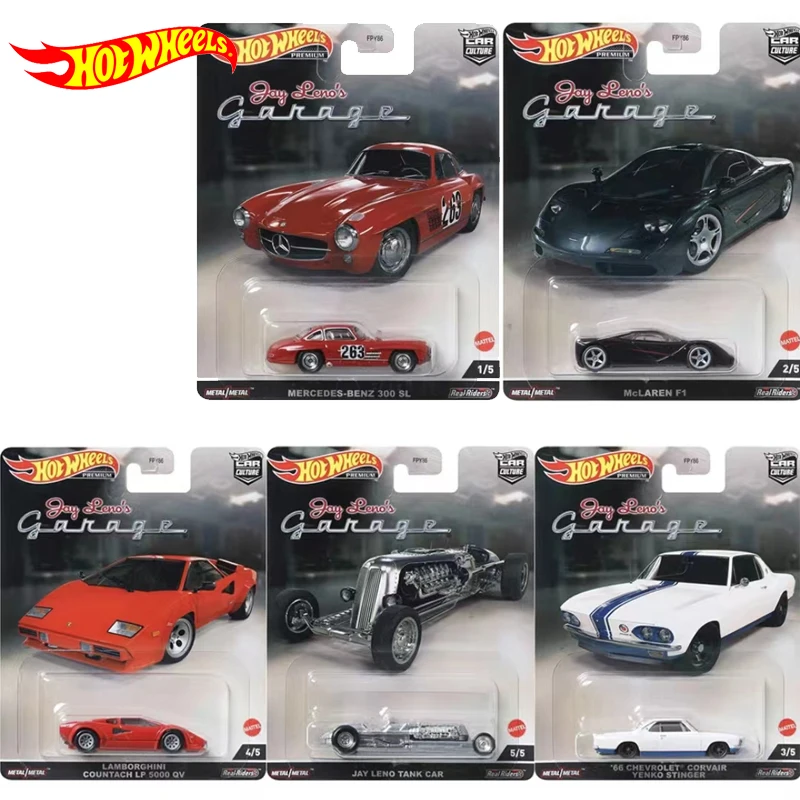 original hot wheels Premium Car Culture Jay Leno\'s Garage Diecast 1:64 Voiture jay leno tank McLaren F1 boys toys for children