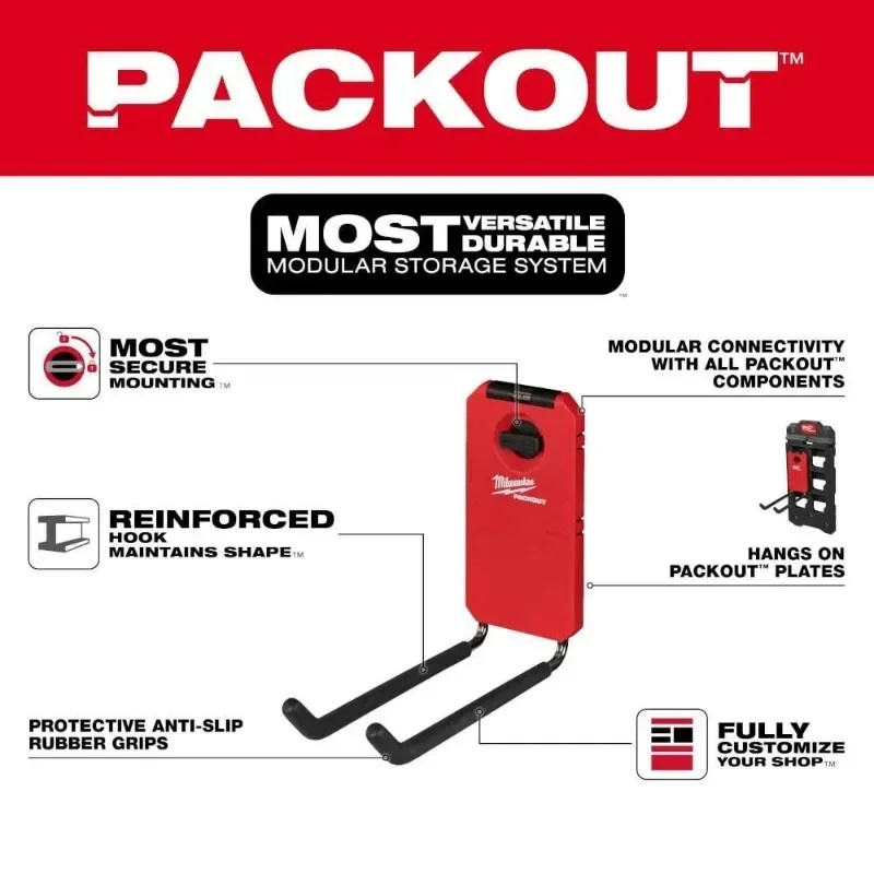 Milwaukee 48-22-8330 PACKOUT™ 9” Straight Hook Power Tool Accessories MILWAUKEE Tools