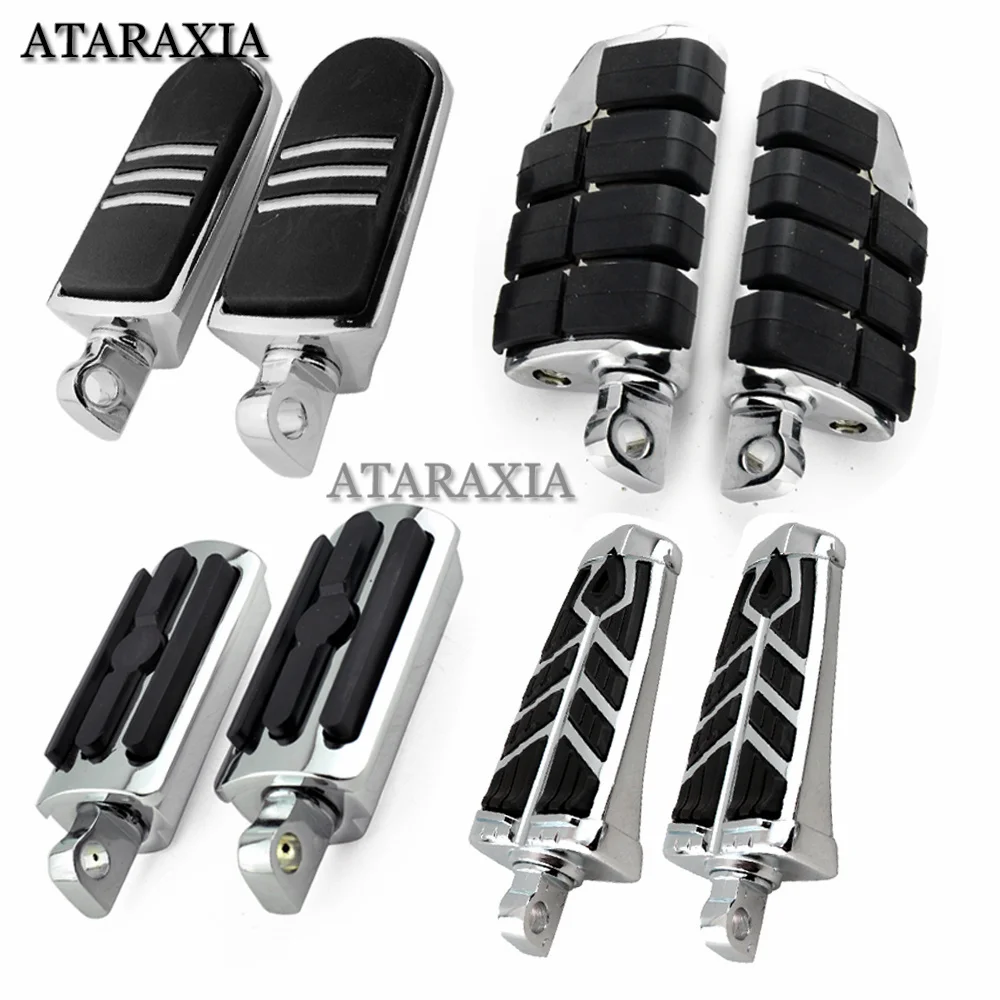 Motorcycle Foot Pegs Male Mount Front Rear Footrest Pedal For Harley Sportster Iron 883 Touring Road King Dyna Softail Fatboy