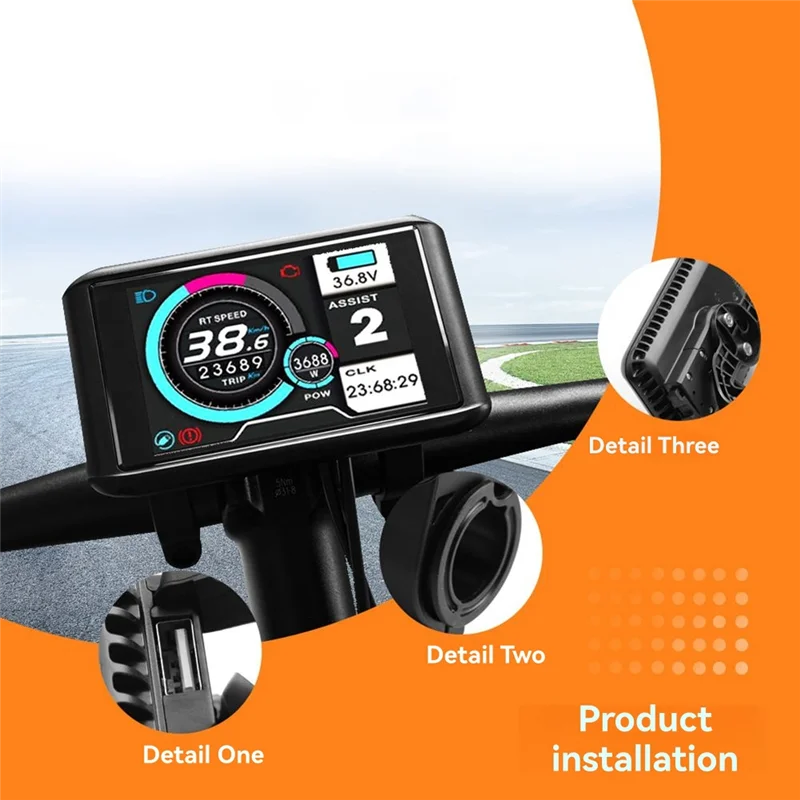 Brushless Motor Controller+ UKC1 Color LCD Kit 48V-72V 60A 1000W 3000W For Electric Mountain Bike Scooter Modification - Image 6