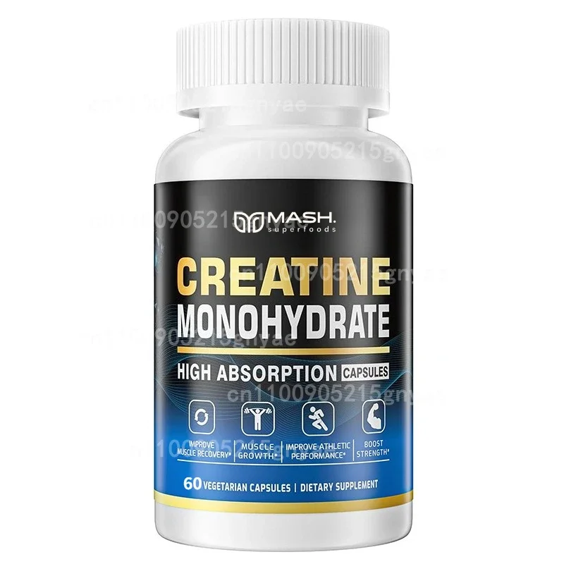 Vegetarian Creatine Capsules – 60 Count, Ideal for Daily Supplementation