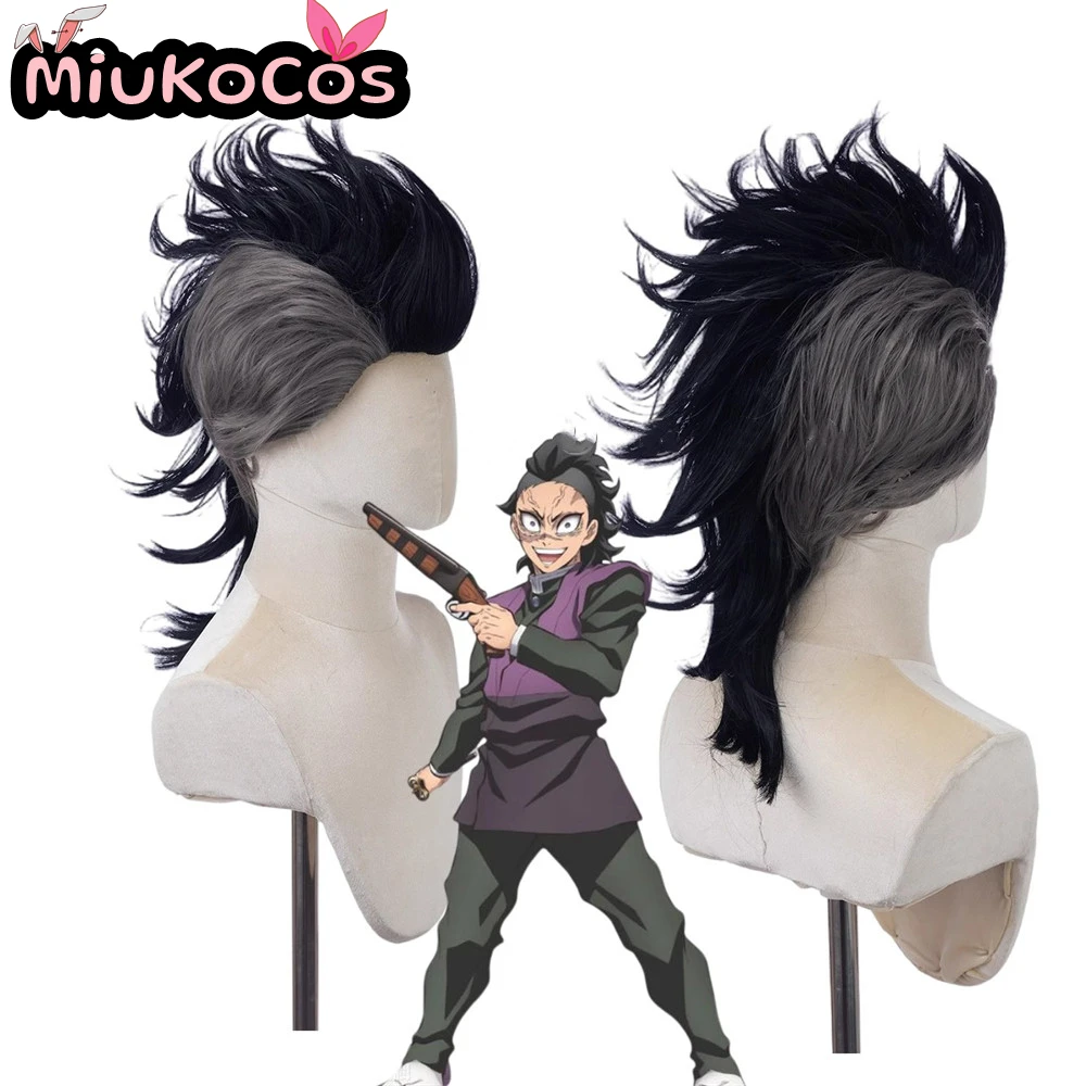 

В НАЛИЧИИ Sanemi Shinazugawa Косплей Парик MiukoCosplay Аниме Demon Slayer Косплей