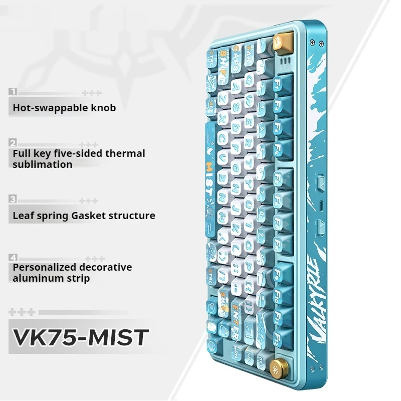 Mechanical Keyboard Ppt Keycaps Wear-Resistant Oil-Free Delicate Soft The Touch Suitable E-Sports Players' Entertainment Office