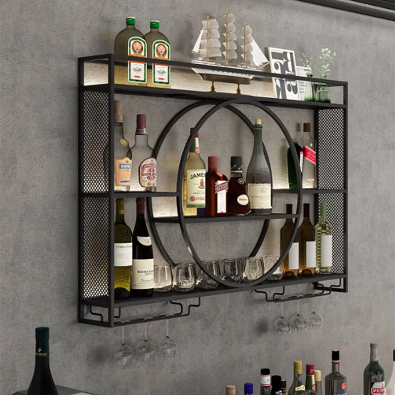 Display Storage Wine Holder Modern Gold Man Living Room Shelf Wine Rack Bottle Restaurant Fancy Botelleros De Vino Bar Furniture